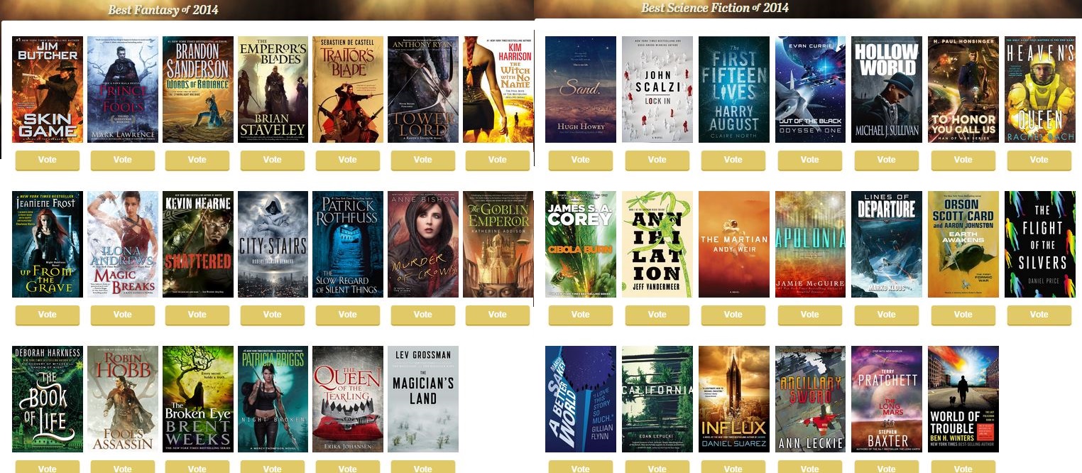 GoodReads Choice Awards 2014 Semi Finals